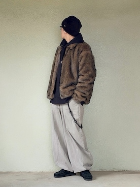 「Clarks（クラークス）のアイテム」を使った、サマルさん（メンズ・175cm）の冬コーディネート