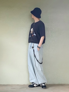 「バケットハット」｜サマルさん（メンズ・175cm）の夏コーディネート