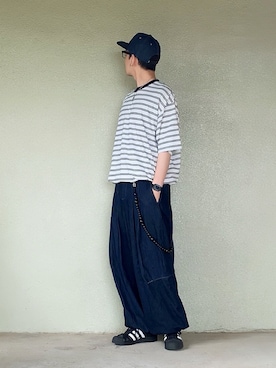 「アイテム（スニーカー）」を使った、サマルさん（メンズ・175cm）の夏コーディネート