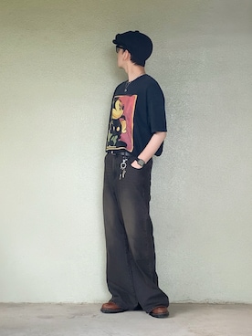 「ブラックコーデ」｜サマルさん（メンズ・175cm）の夏コーディネート