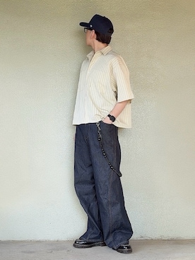 「Dr. Martens（ドクターマーチン）のアイテム（その他シューズ）」を使った、サマルさん（メンズ・175cm）の夏コーディネート