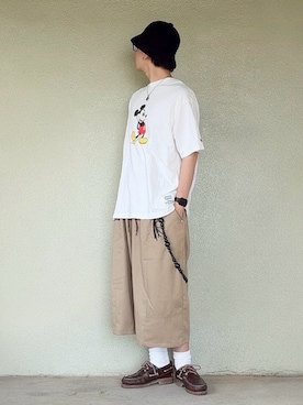 「Timberland（ティンバーランド）のTIMBERLAND / Authentic 3eye Classic Lug（モカシン/デッキシューズ、ブラウン系）」を使った、サマルさん（メンズ・175cm）の秋コーディネート
