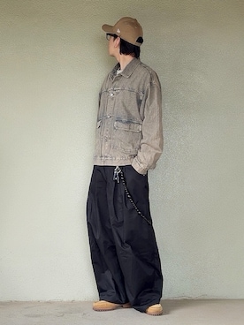 「Timberland（ティンバーランド）の【別注】 ＜Timberland（ティンバーランド）＞ 3EYE CLASSIC LUG/シューズ（モカシン/デッキシューズ、ベージュ系）」を使った、サマルさん（メンズ・175cm）の春コーディネート