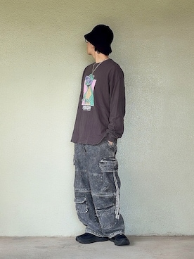 「KANGOL（カンゴール）のアイテム」を使った、サマルさん（メンズ・175cm）の秋コーディネート