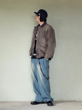 「アイテム（キャップ）」を使った、サマルさん（メンズ・175cm）の冬コーディネート