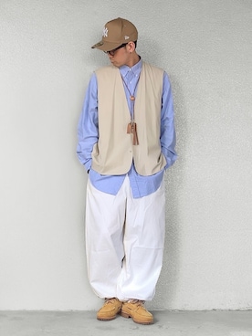 「春服デビュー宣言」｜「アイテム（モカシン/デッキシューズ）」を使った、サマルさん（メンズ・175cm）の春コーディネート