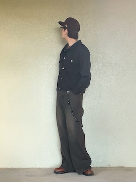 「アイテム（帽子）」を使った、サマルさん（メンズ・175cm）の秋コーディネート