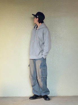 「アイテム（キャップ）」を使った、サマルさん（メンズ・175cm）の秋コーディネート