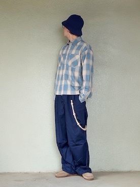 「Clarks（クラークス）のアイテム」を使った、サマルさん（メンズ・175cm）の春コーディネート