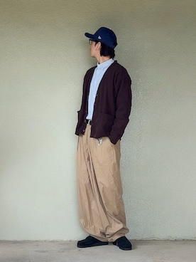 「アイテム（モカシン/デッキシューズ）」を使った、サマルさん（メンズ・175cm）の冬コーディネート