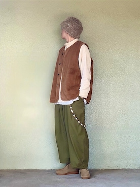 「新星WEARISTAにエントリー」｜「アイテム（モカシン/デッキシューズ）」を使った、サマルさん（メンズ・175cm）の冬コーディネート