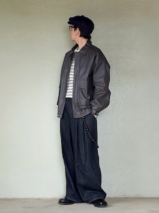 「Dr. Martens(ドクターマーチン)のDr. Martens/ドクターマーチン DURROW 5 ホール シューズ32041001(その他シューズ)」を使った、サマルさん(メンズ・175cm)の春コーディネート