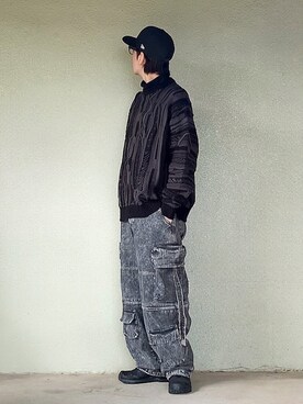 「SALOMON（サロモン）のSALOMON/サロモン XA PRO/ エックスエー プロ 3D ゴアテックス 防水 L40988900（スニーカー）」を使った、サマルさん（メンズ・175cm）の冬コーディネート