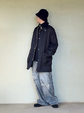 「Clarks（クラークス）のアイテム」を使った、サマルさん（メンズ・175cm）の冬コーディネート