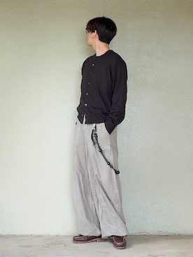 「Timberland（ティンバーランド）のTIMBERLAND / Authentic 3eye Classic Lug（モカシン/デッキシューズ、ブラウン系）」を使った、サマルさん（メンズ・175cm）の秋コーディネート
