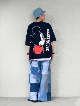 「夏のTシャツフェス」｜「アイテム（帽子）」を使った、サマルさん（メンズ・175cm）の夏コーディネート