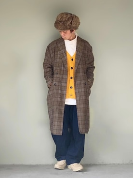 「チャイハネ（チャイハネ）のアイテム（帽子）」を使った、サマルさん（メンズ・175cm）の冬コーディネート