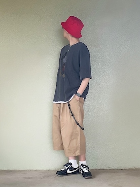 「アイテム（スニーカー）」を使った、サマルさん（メンズ・175cm）の夏コーディネート