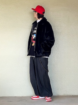 「ミッキー」｜サマルさん（メンズ・175cm）の冬コーディネート