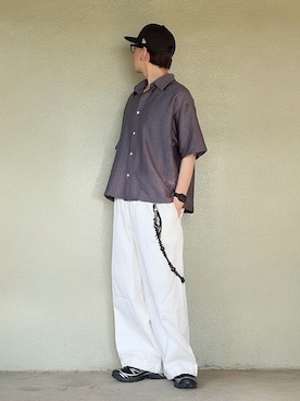「アイテム（キャップ）」を使った、サマルさん（メンズ・175cm）の夏コーディネート