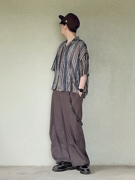 「アイテム（キャップ）」を使った、サマルさん（メンズ・175cm）の夏コーディネート
