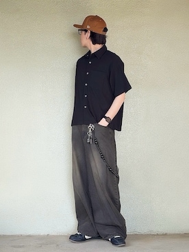 「アイテム（帽子）」を使った、サマルさん（メンズ・175cm）の春コーディネート