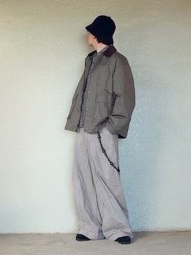 「Clarks（クラークス）のアイテム」を使った、サマルさん（メンズ・175cm）の春コーディネート