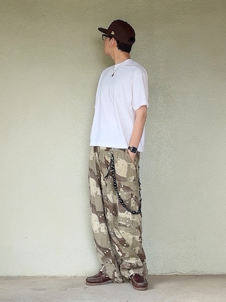「Timberland(ティンバーランド)のTIMBERLAND / Authentic 3eye Classic Lug(モカシン/デッキシューズ)」を使った、サマルさん(メンズ・175cm)の秋コーディネート