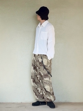 「Clarks（クラークス）のWallabeeEVO Bt / ワラビーエヴォブーツ （ブラックインタレスト）（モカシン/デッキシューズ、ブラック系）」を使った、サマルさん（メンズ・175cm）の春コーディネート