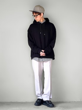 「ギンガムチェックシャツ」｜サマルさん（メンズ・175cm）の春コーディネート