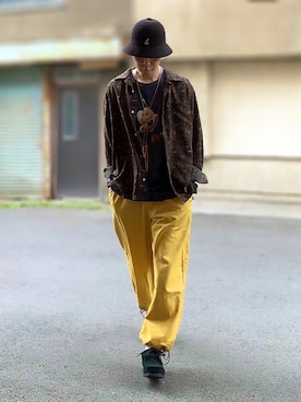 Kangol カンゴール のハットを使ったメンズ人気ファッションコーディネート Wear