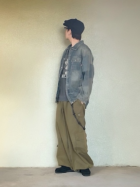 「アイテム（モカシン/デッキシューズ）」を使った、サマルさん（メンズ・175cm）の秋コーディネート