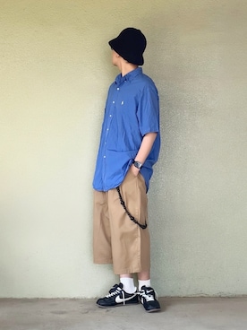 「バケットハット」｜サマルさん（メンズ・175cm）の夏コーディネート