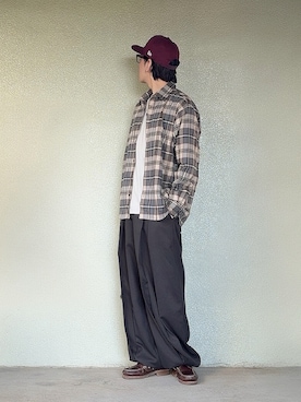 「チェックシャツ」｜サマルさん（メンズ・175cm）の秋コーディネート