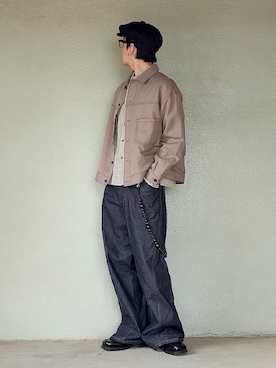 「Dr. Martens（ドクターマーチン）のDr. Martens/ドクターマーチン DURROW 5 ホール シューズ32041001（その他シューズ、ブラック系）」を使った、サマルさん（メンズ・175cm）の春コーディネート