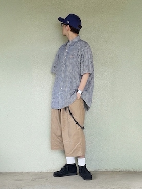 「Clarks（クラークス）のアイテム」を使った、サマルさん（メンズ・175cm）の夏コーディネート