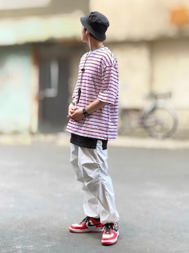 「DHOLIC（ディーホリック）のアイテム（トップス）」を使った、サマルさん（メンズ・175cm）の夏コーディネート