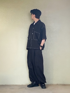 「ストライプパンツ」｜サマルさん（メンズ・175cm）の夏コーディネート