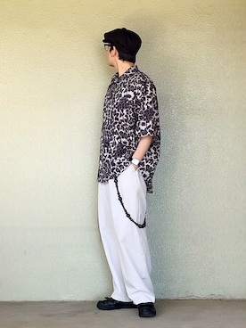 「ハンチング」｜「アイテム（スニーカー）」を使った、サマルさん（メンズ・175cm）の春コーディネート