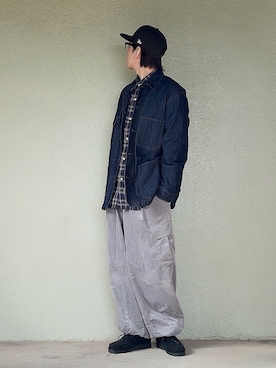 「アイテム（モカシン/デッキシューズ）」を使った、サマルさん（メンズ・175cm）の秋コーディネート