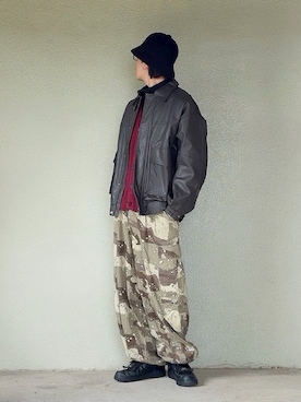 「アイテム（スニーカー）」を使った、サマルさん（メンズ・175cm）の冬コーディネート