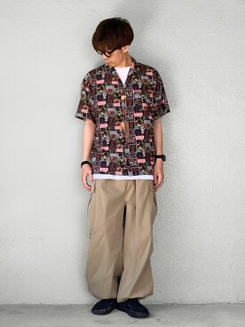 「NAVAL（ナバル）のアイテム」を使った、サマルさん（メンズ・175cm）の夏コーディネート