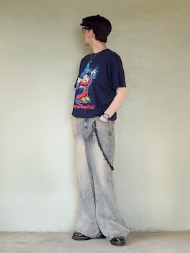「Dr. Martens（ドクターマーチン）のアイテム（その他シューズ）」を使った、サマルさん（メンズ・175cm）の夏コーディネート