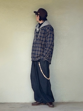 「アイテム（モカシン/デッキシューズ）」を使った、サマルさん（メンズ・175cm）の冬コーディネート