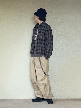 「アイテム（モカシン/デッキシューズ）」を使った、サマルさん（メンズ・175cm）の秋コーディネート