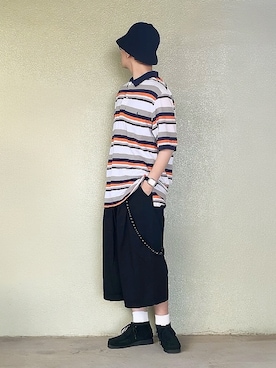 「ハーフパンツ」｜サマルさん（メンズ・175cm）の夏コーディネート