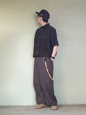 「ワイドパンツ」｜サマルさん（メンズ・175cm）の秋コーディネート