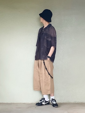 「アイテム（スニーカー）」を使った、サマルさん（メンズ・175cm）の夏コーディネート