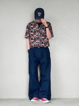 「NAVAL（ナバル）のアイテム」を使った、サマルさん（メンズ・175cm）の春コーディネート