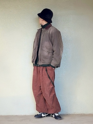 「NIKE（ナイキ）のNIKE CORTEZ SE / ナイキ コルテッツ SE 【SP】（スニーカー）」を使った、サマルさん（メンズ・175cm）の冬コーディネート